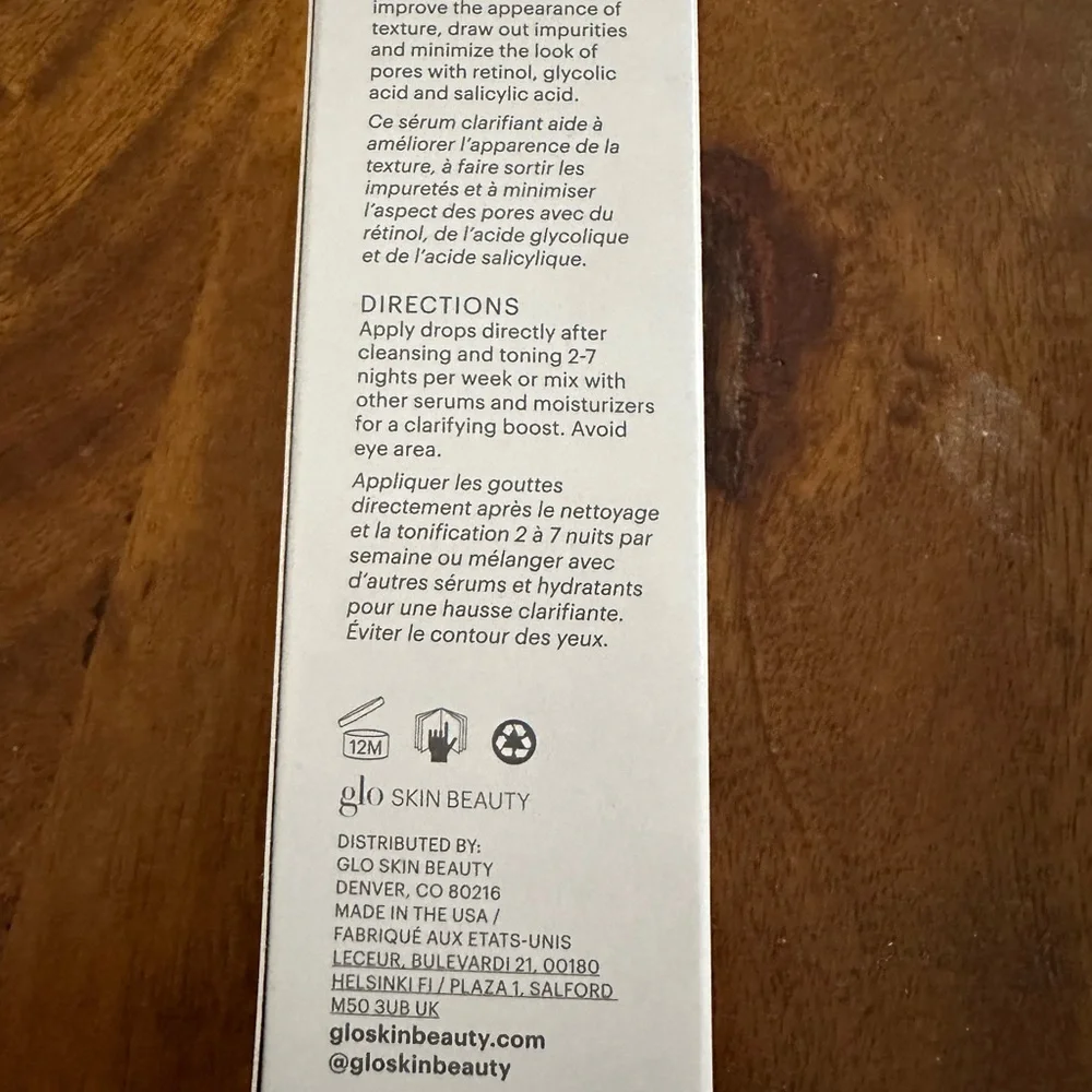 Glo skin beauty beta clarity BHA drops‎ 30mL NEW